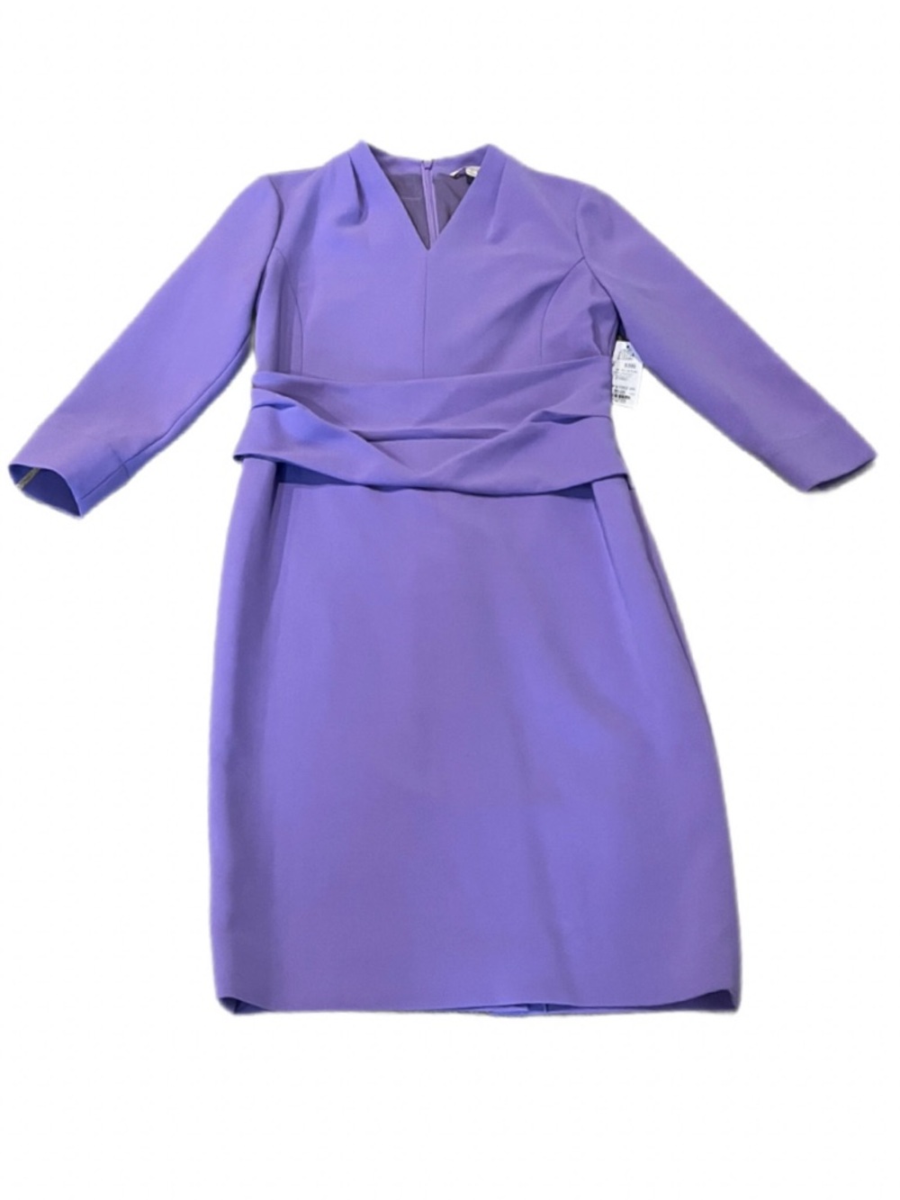 Etcetera Lilac Three-Quarter Sleeve Sheath Dress